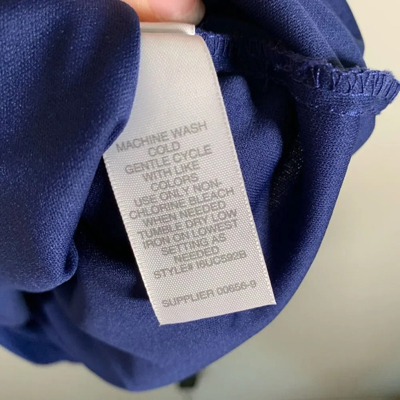 Bisou Bisou Dress Women’s 10 Blue Cutout High Neckline Party Dress NWT - Picture 9 of 12